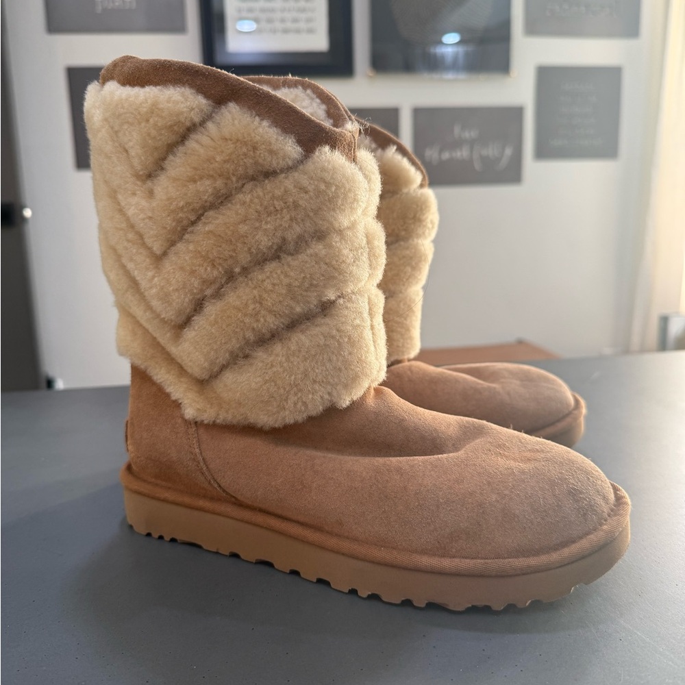 UGG Tan Shearling Winter Boots